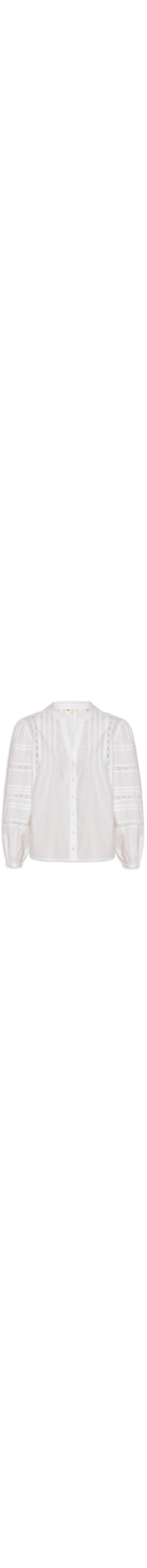 Camisa Feminina Bata Mandy Ls Blouise - Branco