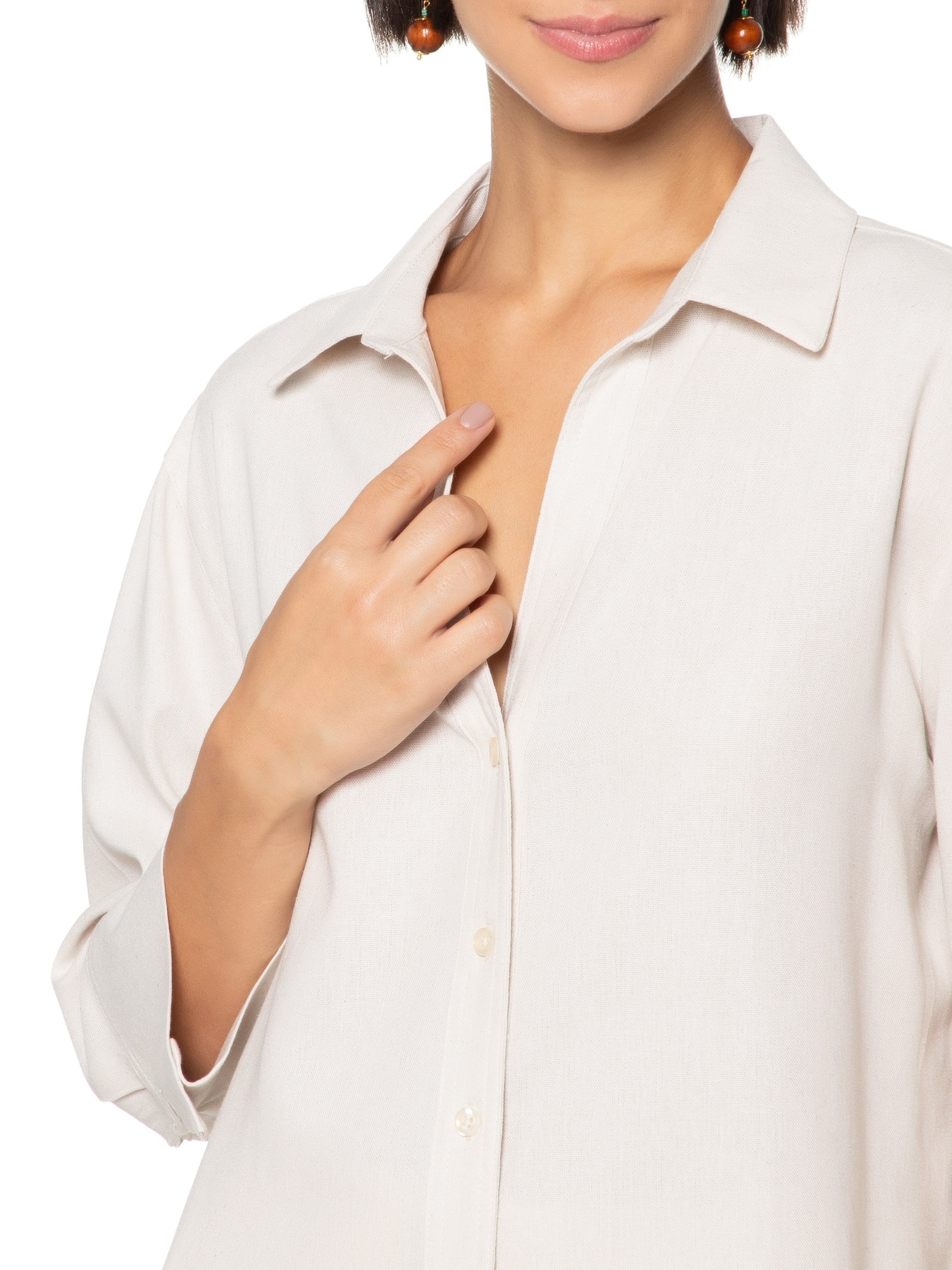 Camisa Feminina Bege Hering