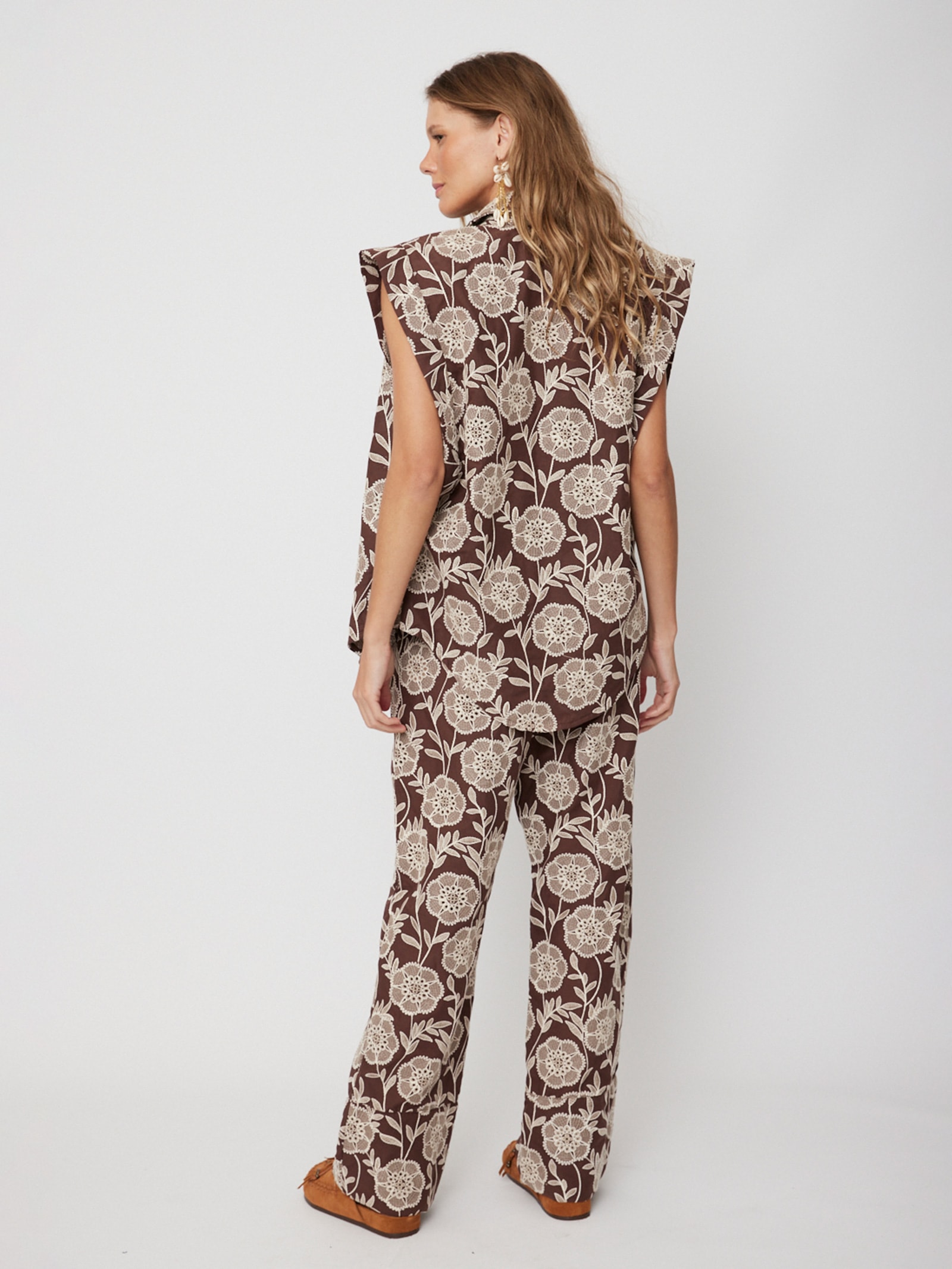 Camisa Feminina Belle V26 Marrom New Match