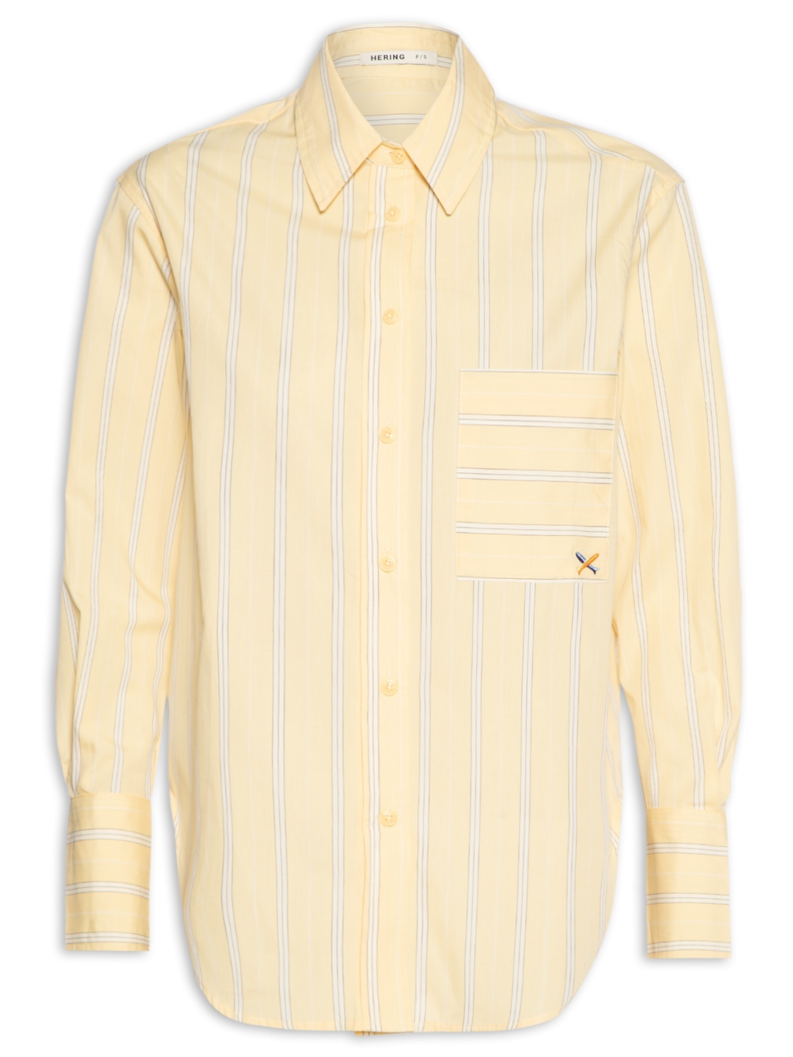 Camisa Feminina Bolso Amarelo Hering