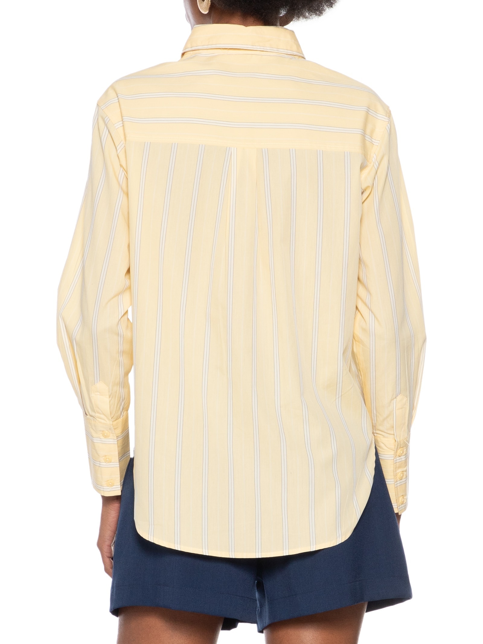 Camisa Feminina Bolso Amarelo Hering