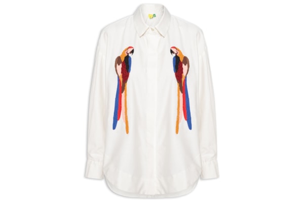 Camisa Feminina Bordada Araraquara - Branco