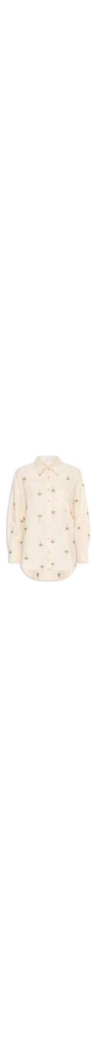 Camisa Feminina Bordada - Bege