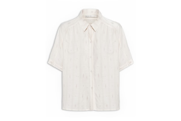 Camisa Feminina Bordado Caminhos - Off White