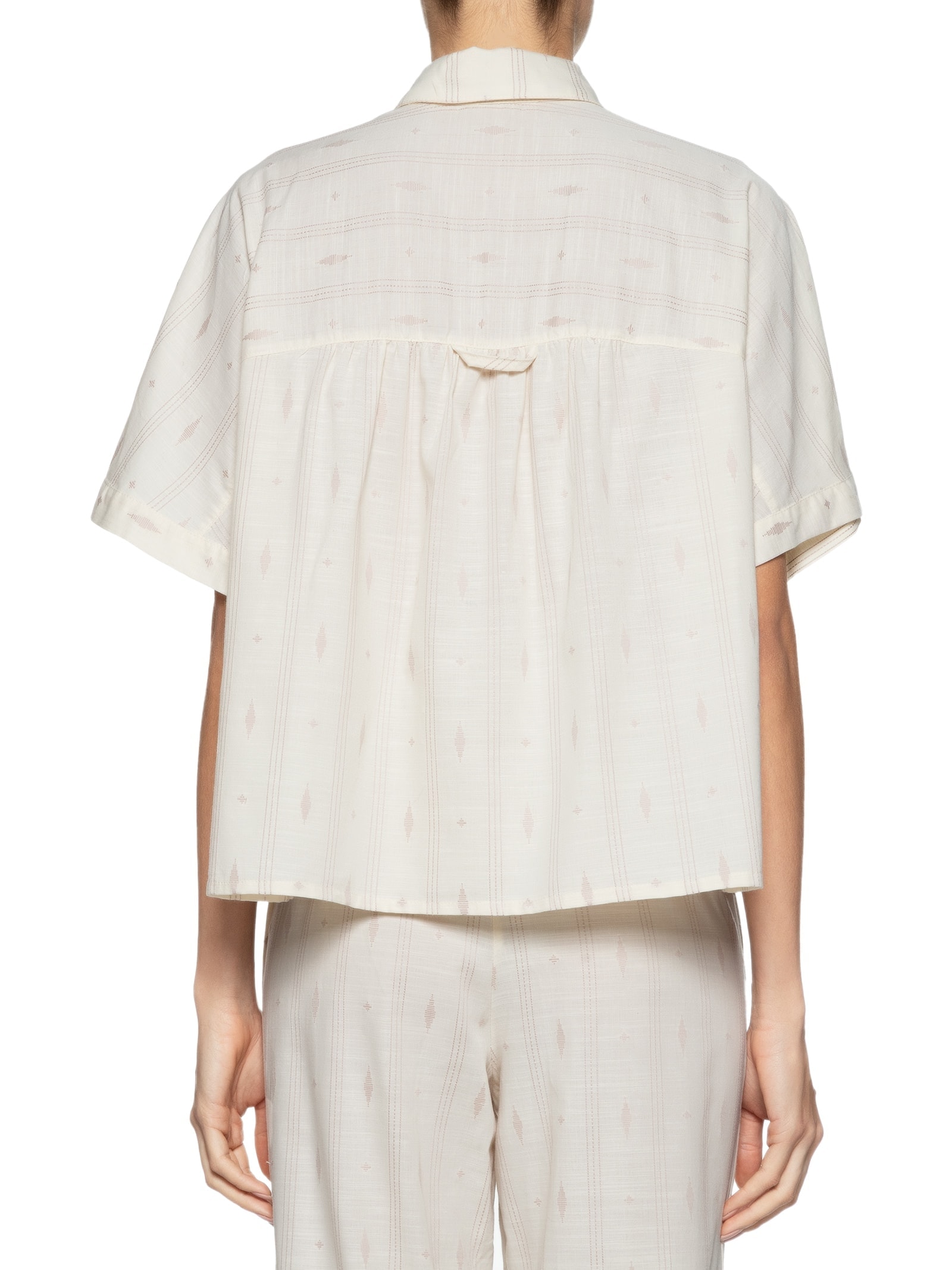 Camisa Feminina Bordado Caminhos Off White Dress To