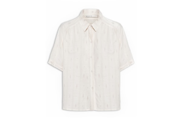 Camisa Feminina Bordado Caminhos - Off White