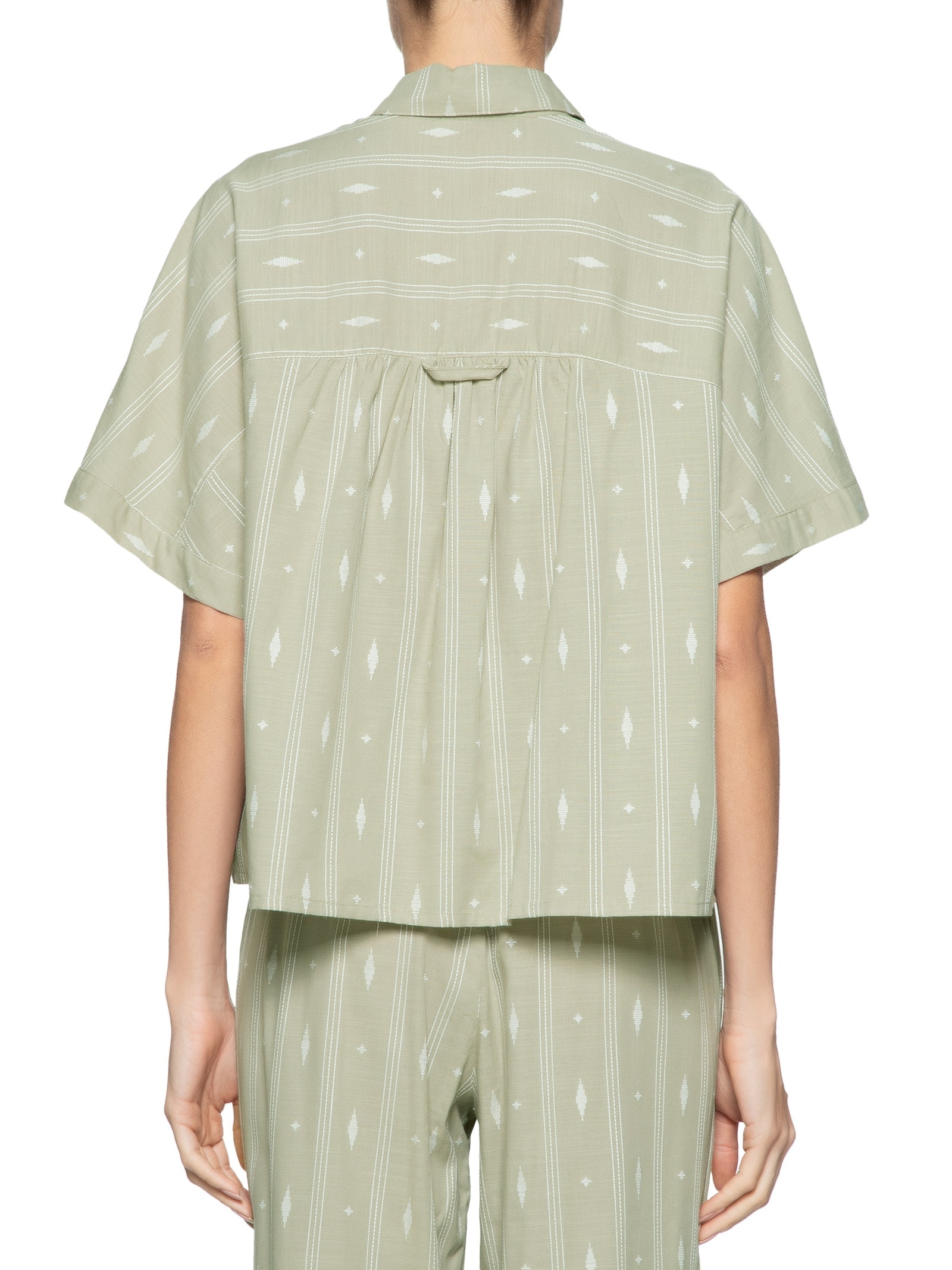 Camisa Feminina Bordado Caminhos Verde Dress To