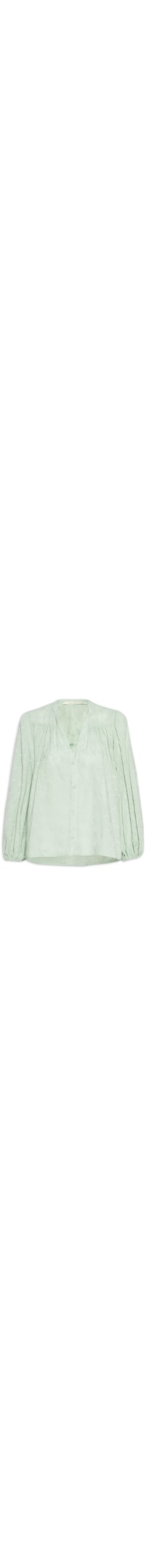 Camisa Feminina Bordado Primavera - Verde