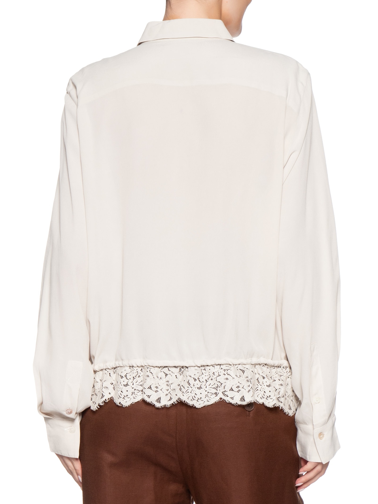 Camisa Feminina Bossa Pétala Bege Animale