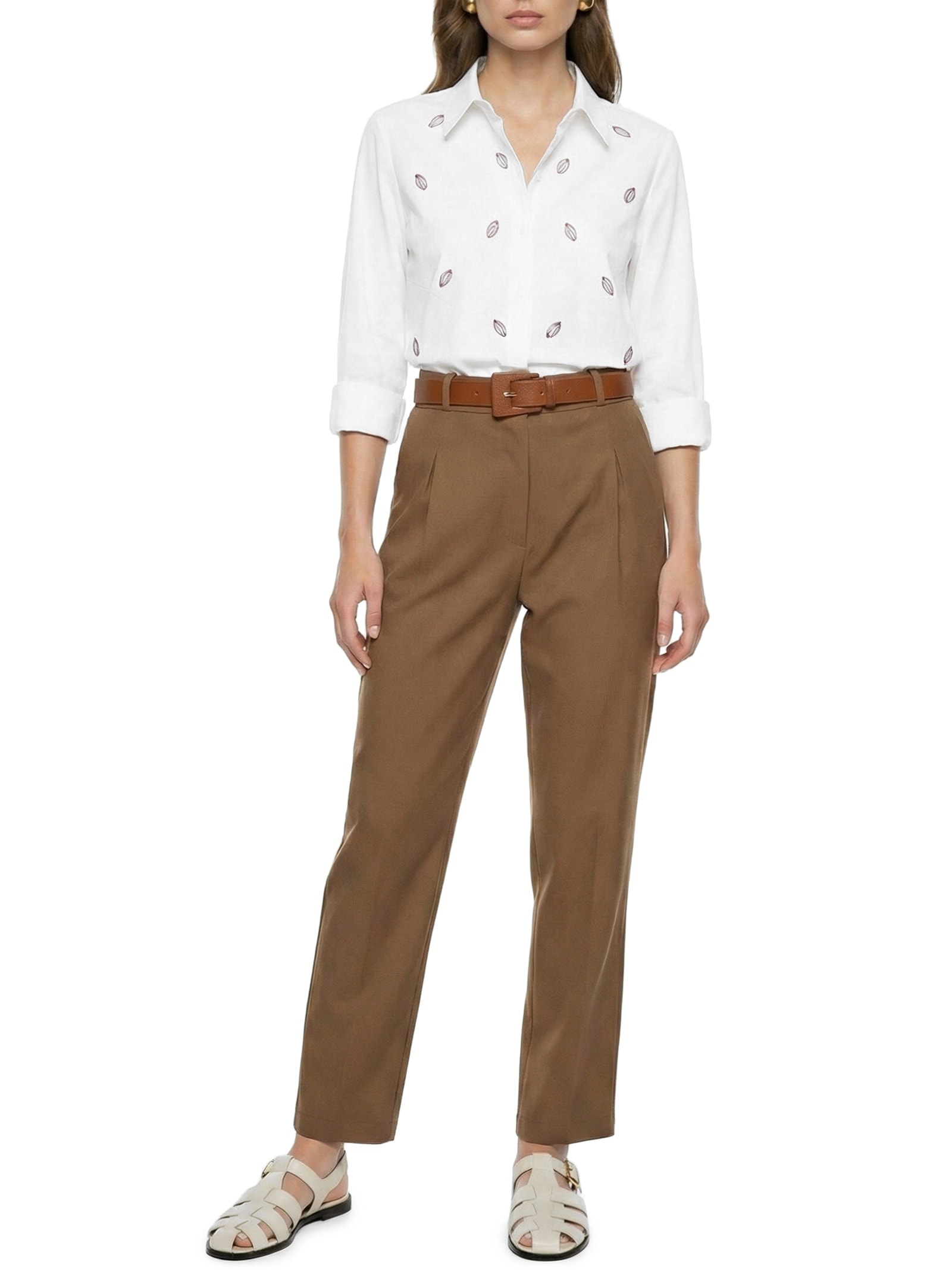 Camisa Feminina Cacao Branco Cacay