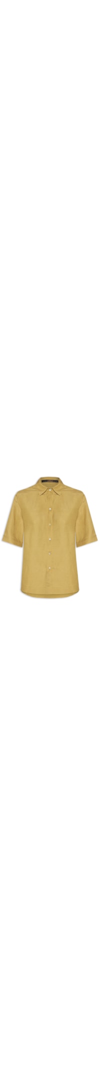 Camisa Feminina Caixote Demerara Linho - Verde