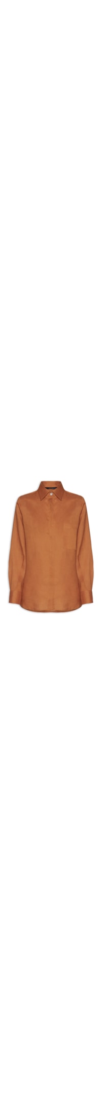 Camisa Feminina Cambraia De Linho - Laranja