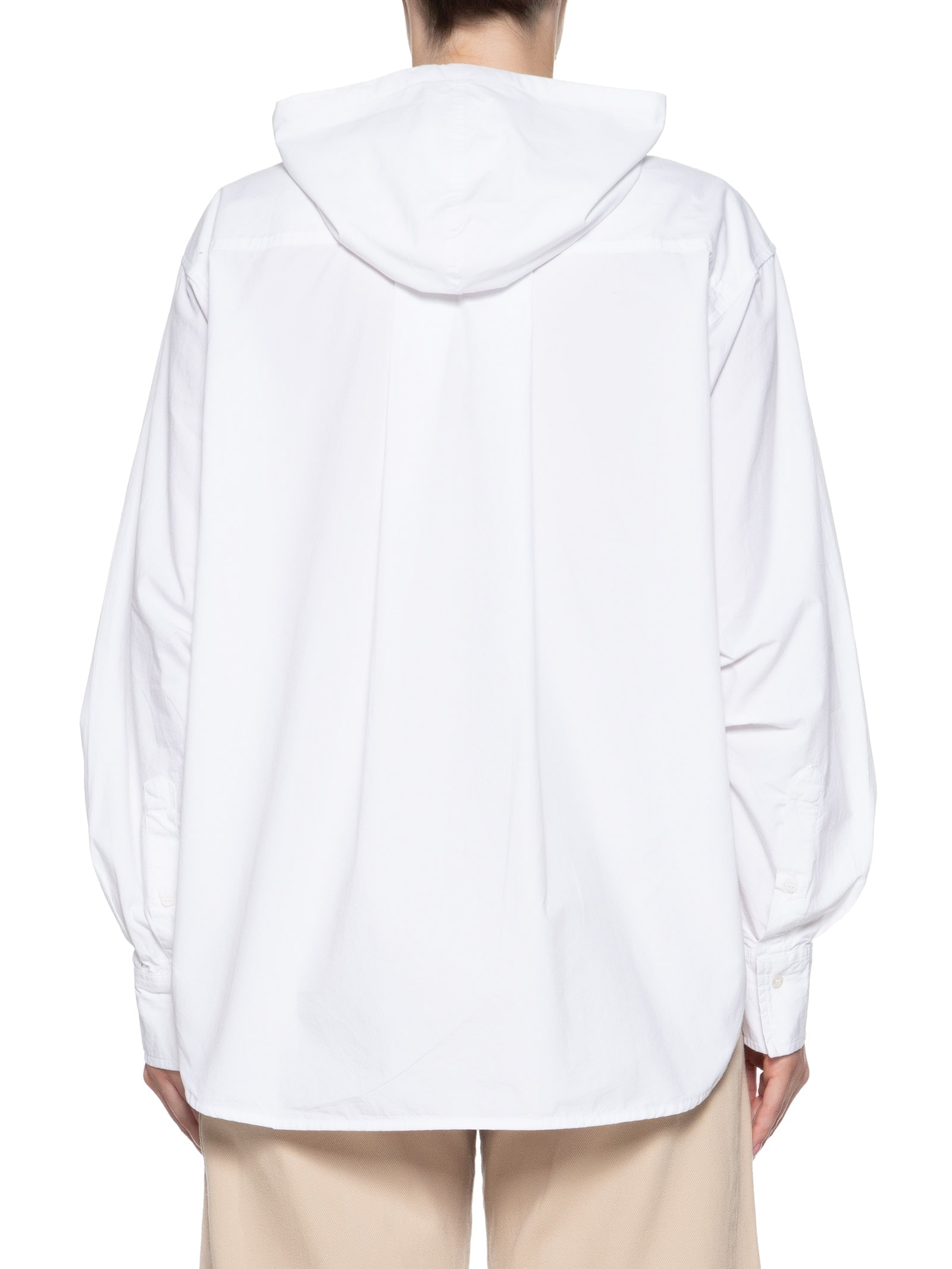 Camisa Feminina Capuz Cotton Branco Osklen