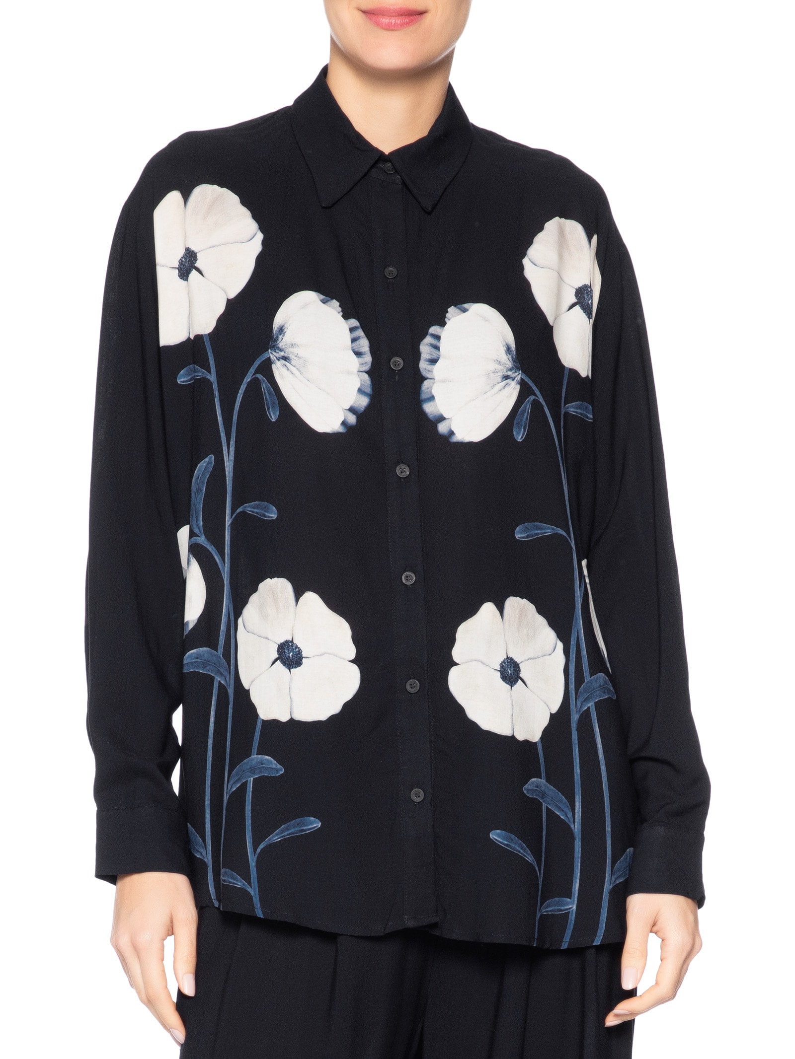 Camisa Feminina Ciana Preto Farm