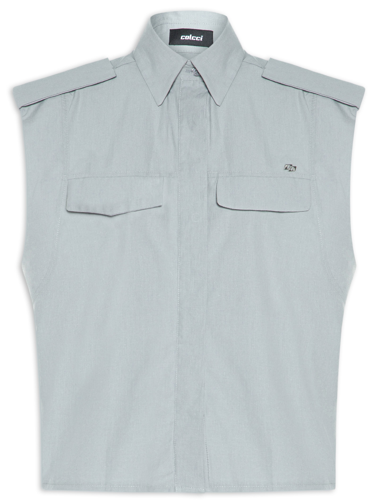 Camisa Feminina Cinza Colcci