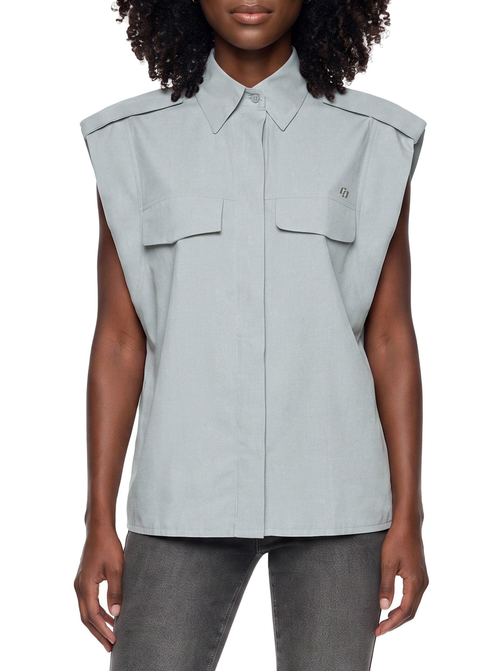 Camisa Feminina Cinza Colcci
