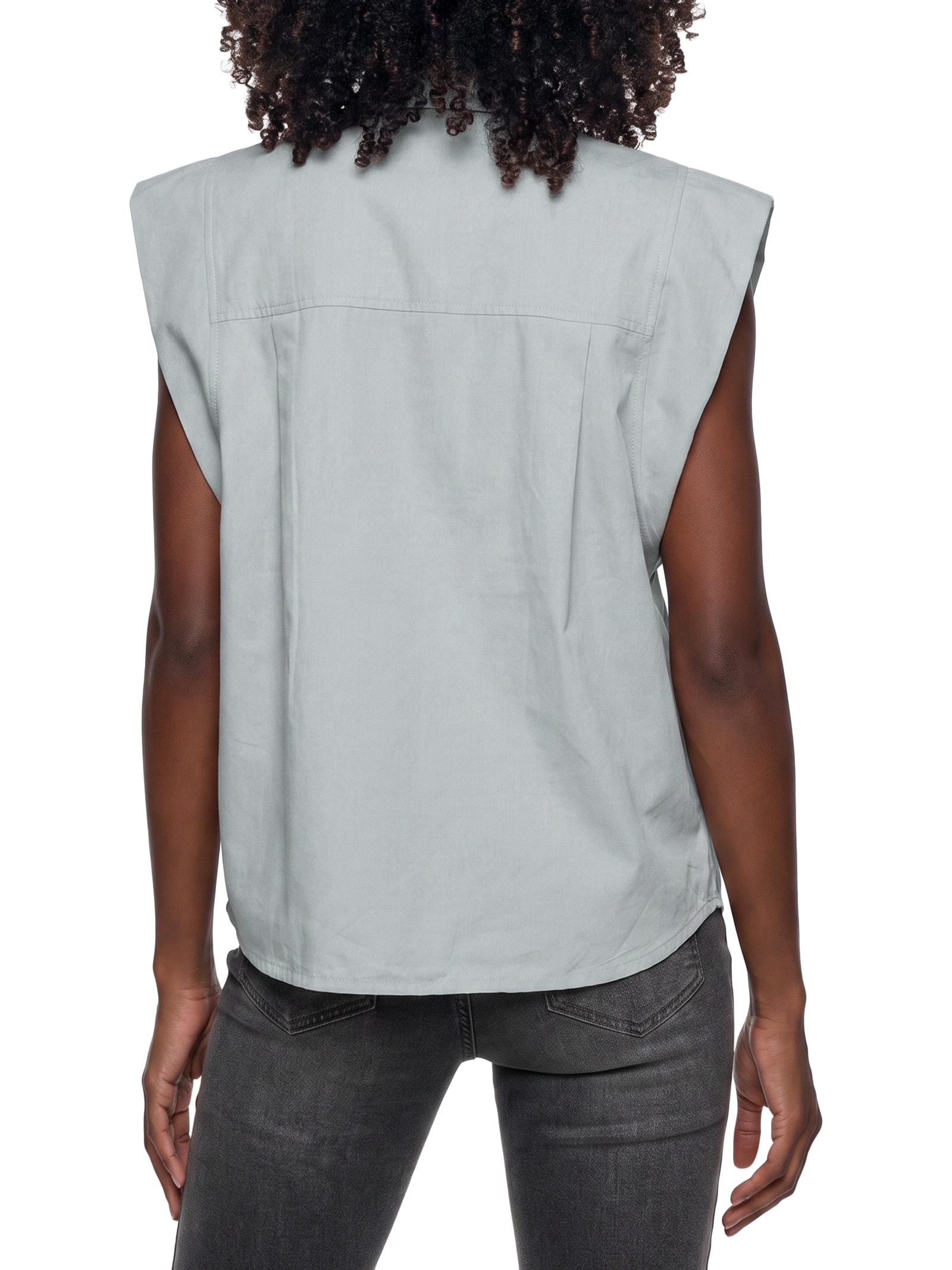 Camisa Feminina Cinza Colcci