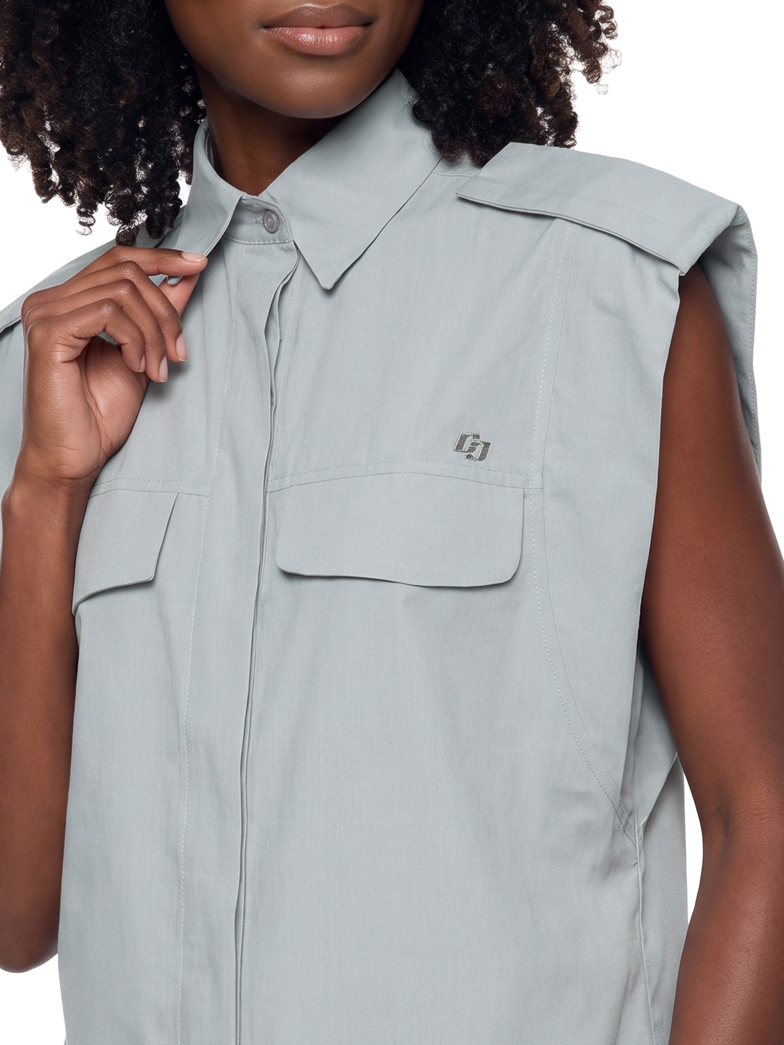 Camisa Feminina Cinza Colcci