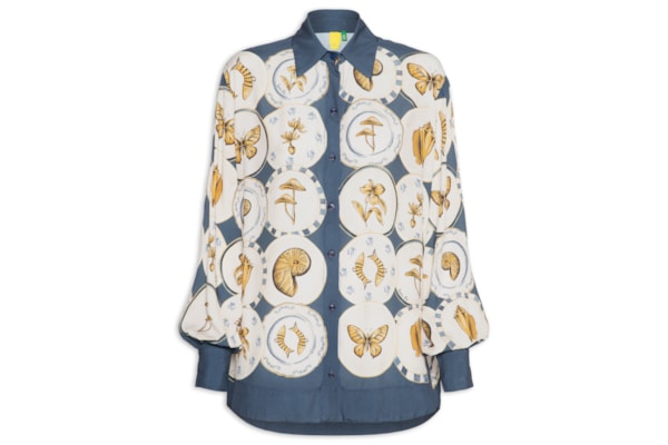 Camisa Feminina Coleção - Azul