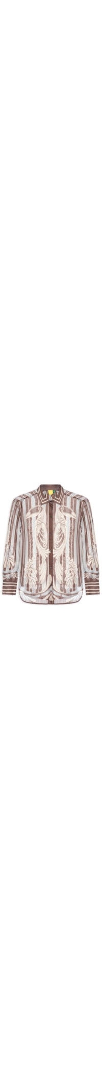 Camisa Feminina Coletânea Tropical - Marrom