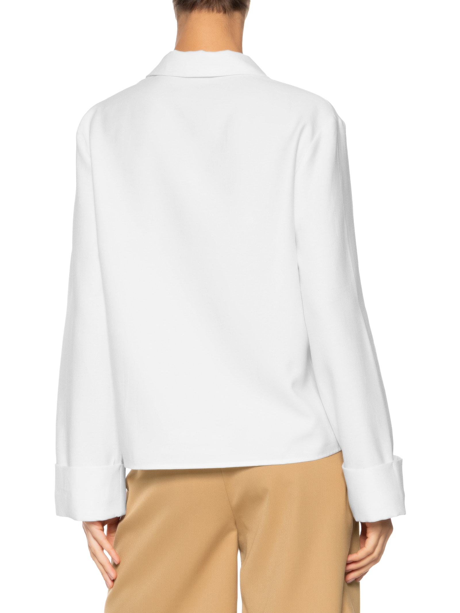 Camisa Feminina Com Abertura Frontal Branco '2Essential