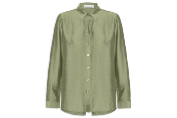 Camisa Feminina Com Amarração Nas Costas - Verde