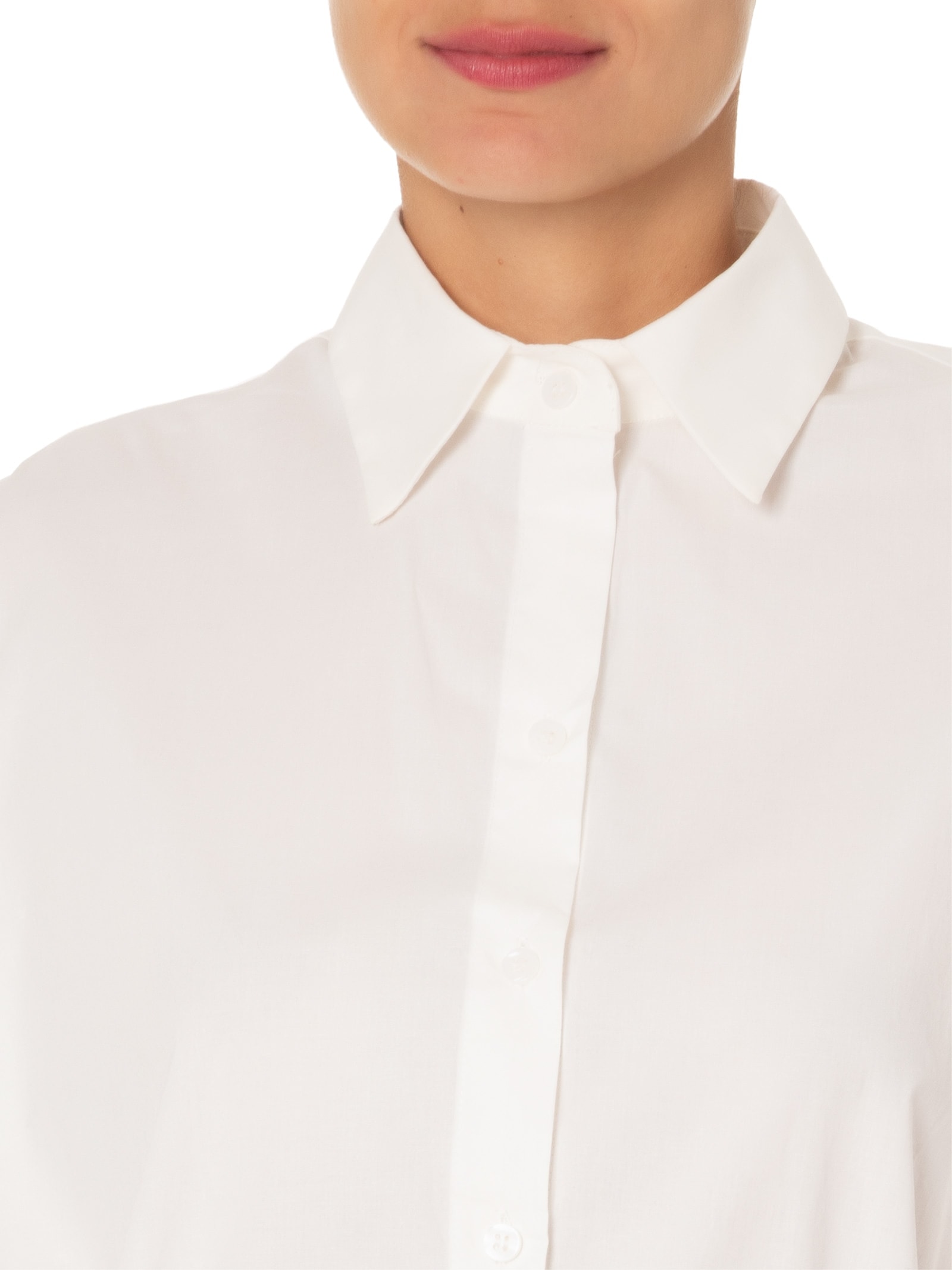 Camisa Feminina com Amarração Off White '2Essential