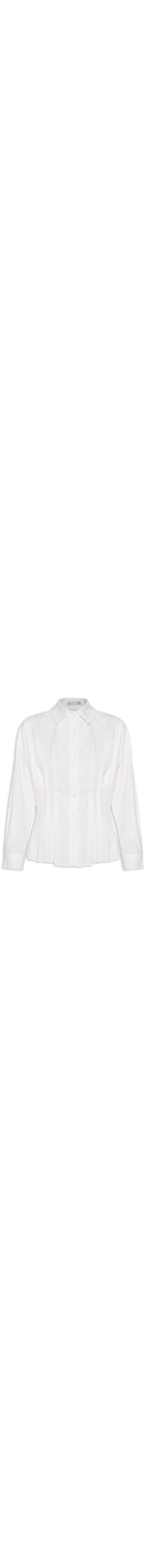 Camisa Feminina Com Pregas - Off White