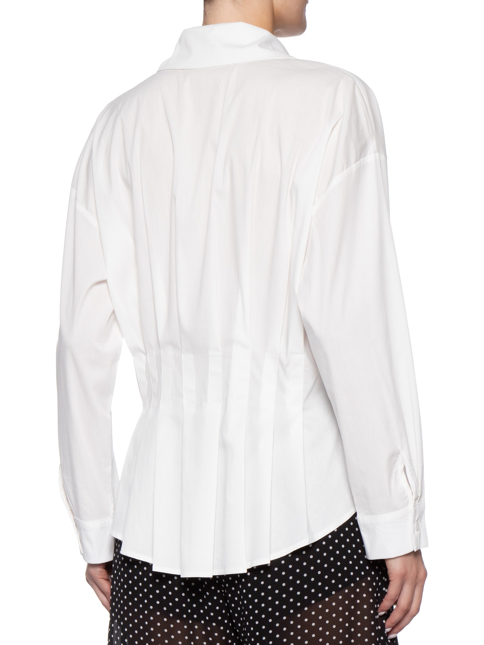 Camisa Feminina Com Pregas Off White '2Essential