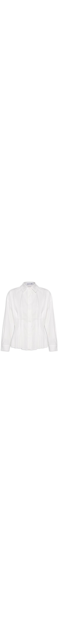 Camisa Feminina Com Pregas - Off White
