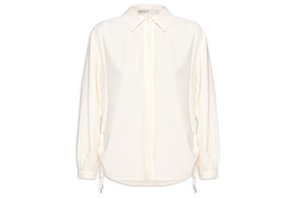 Camisa Feminina Com Regulagem - Amarelo