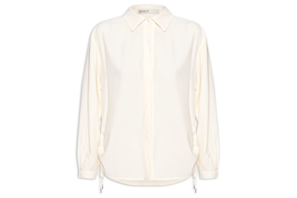 Camisa Feminina Com Regulagem - Amarelo