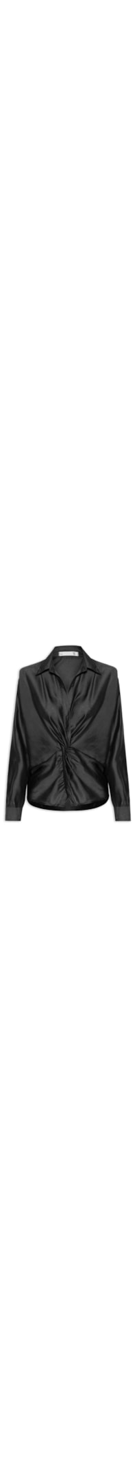 Camisa Feminina Com Transpasse - Preto