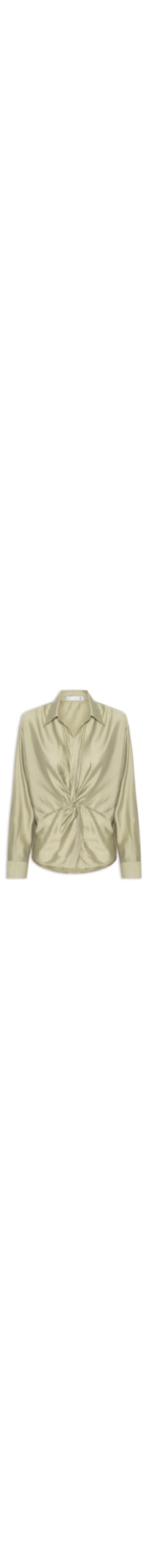Camisa Feminina Com Transpasse - Verde