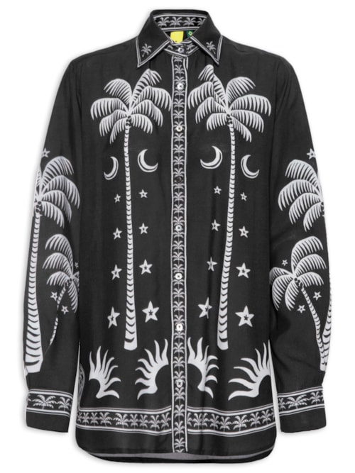 Camisa Feminina Coqueiral – Preto