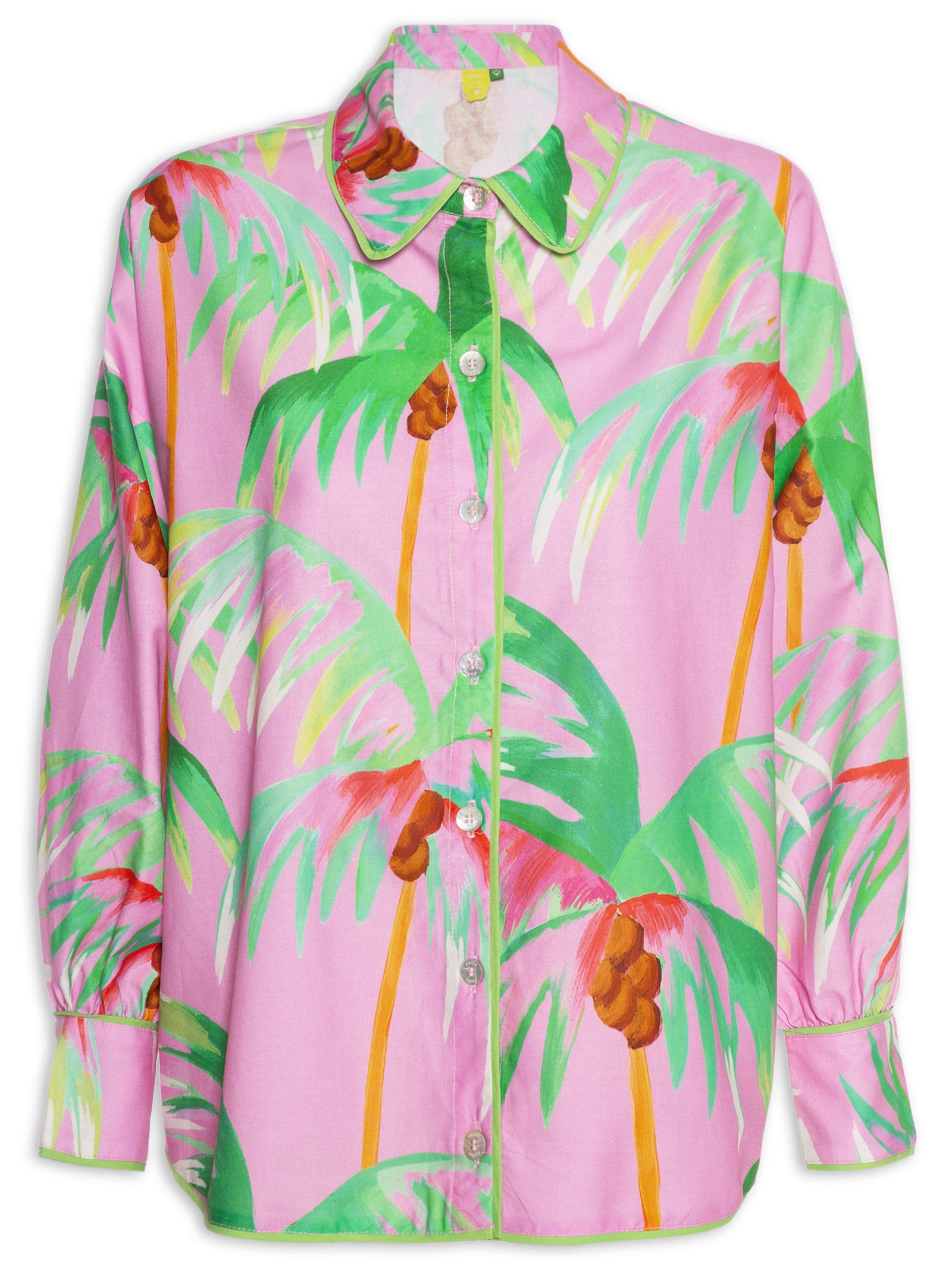Camisa Feminina Coqueiral Rosa Farm