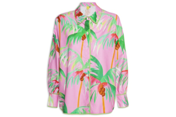 Camisa Feminina Coqueiral - Rosa