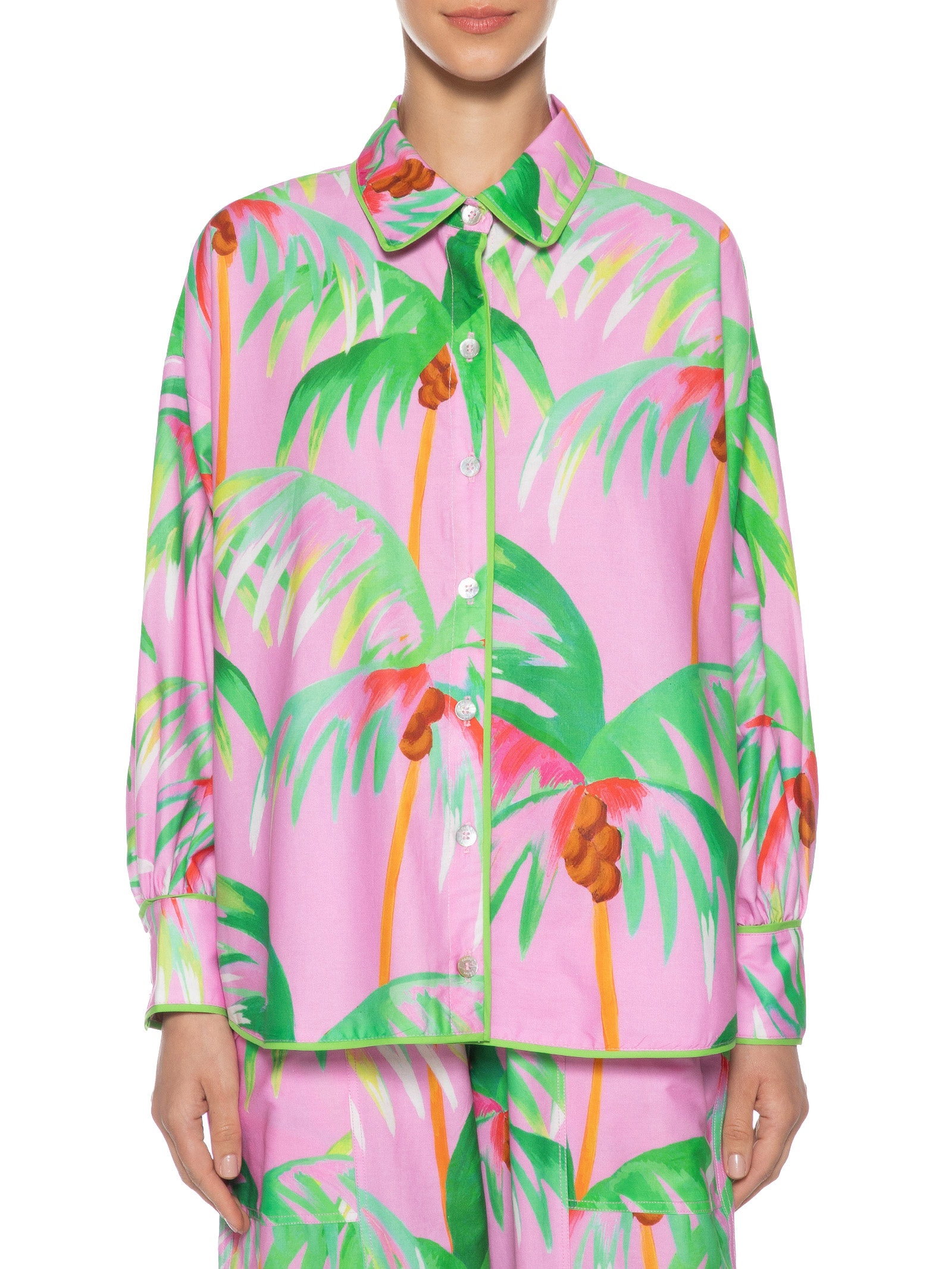 Camisa Feminina Coqueiral Rosa Farm