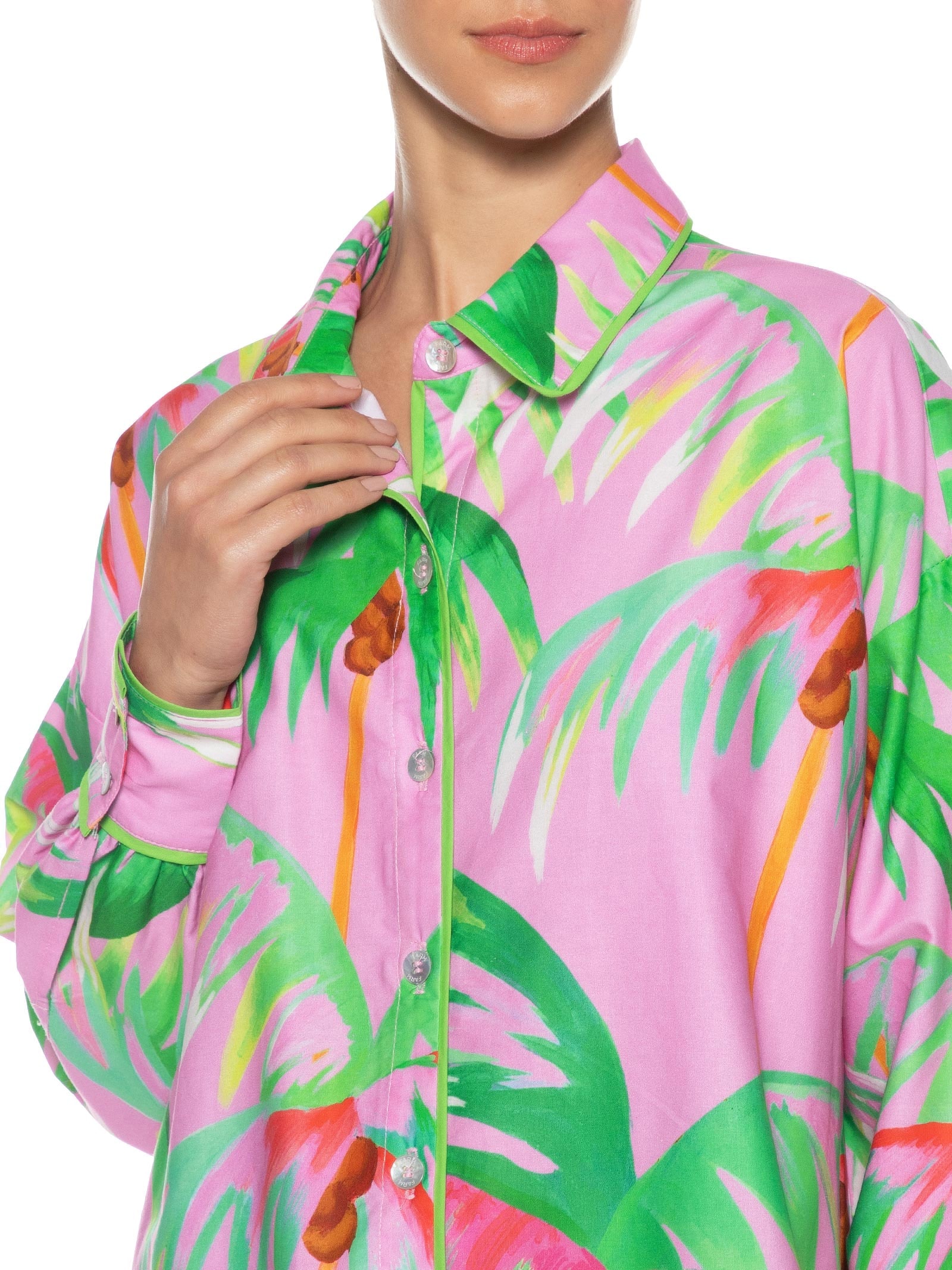 Camisa Feminina Coqueiral Rosa Farm