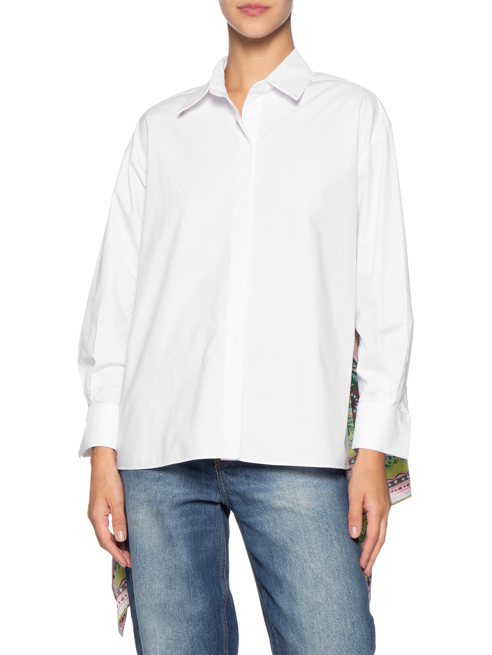 Camisa Feminina Costas De Lenço Branco Animale