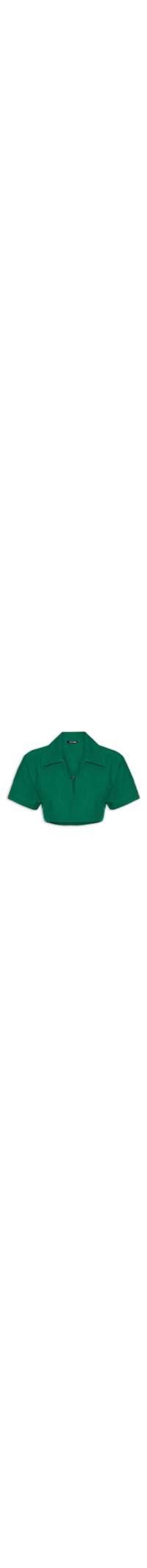 Camisa Feminina Cotton Organic Cropped - Verde