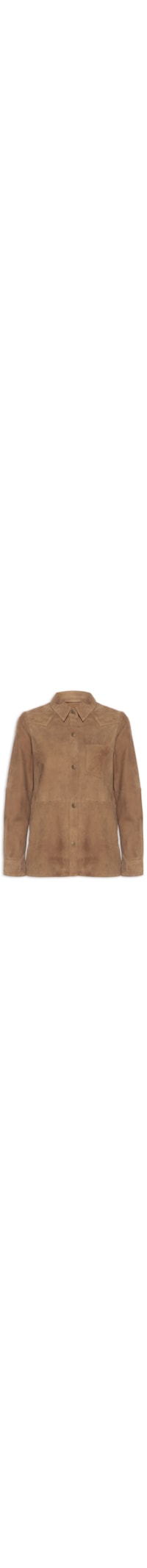 Camisa Feminina Couro - Marrom
