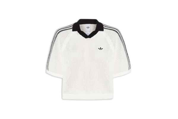 Camisa Feminina Crochet Polo - Branco