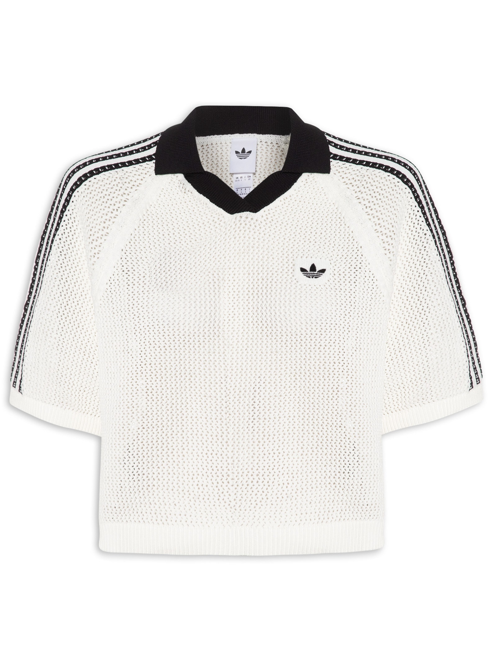 Camisa Feminina Crochet Polo – Branco Adidas Originals
