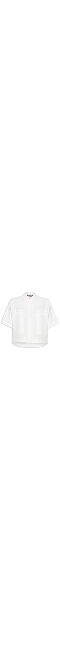 Camisa Feminina Cropped - Branco