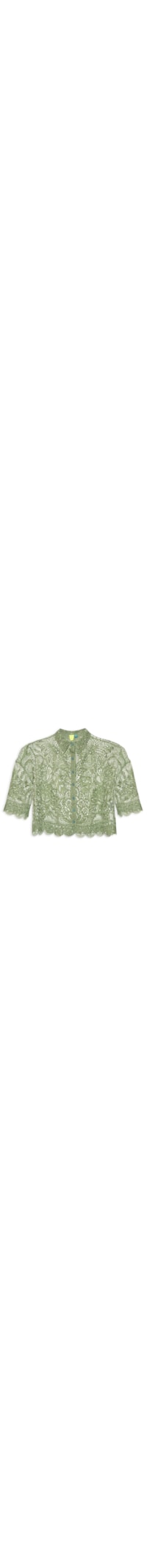 Camisa Feminina Cropped Guipire Praia De Rio - Verde