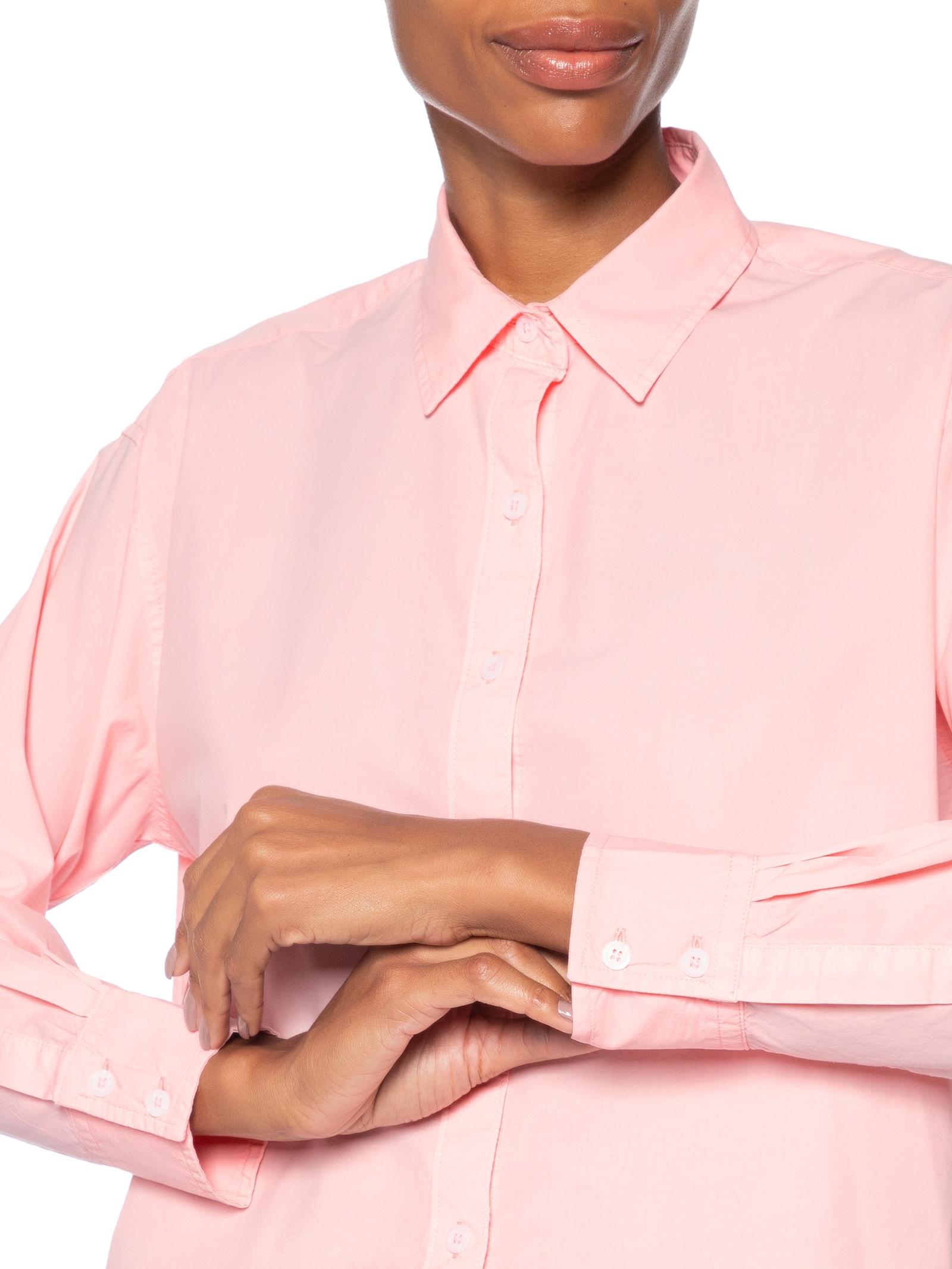 Camisa Feminina Cropped Harlie Rosa Levi's