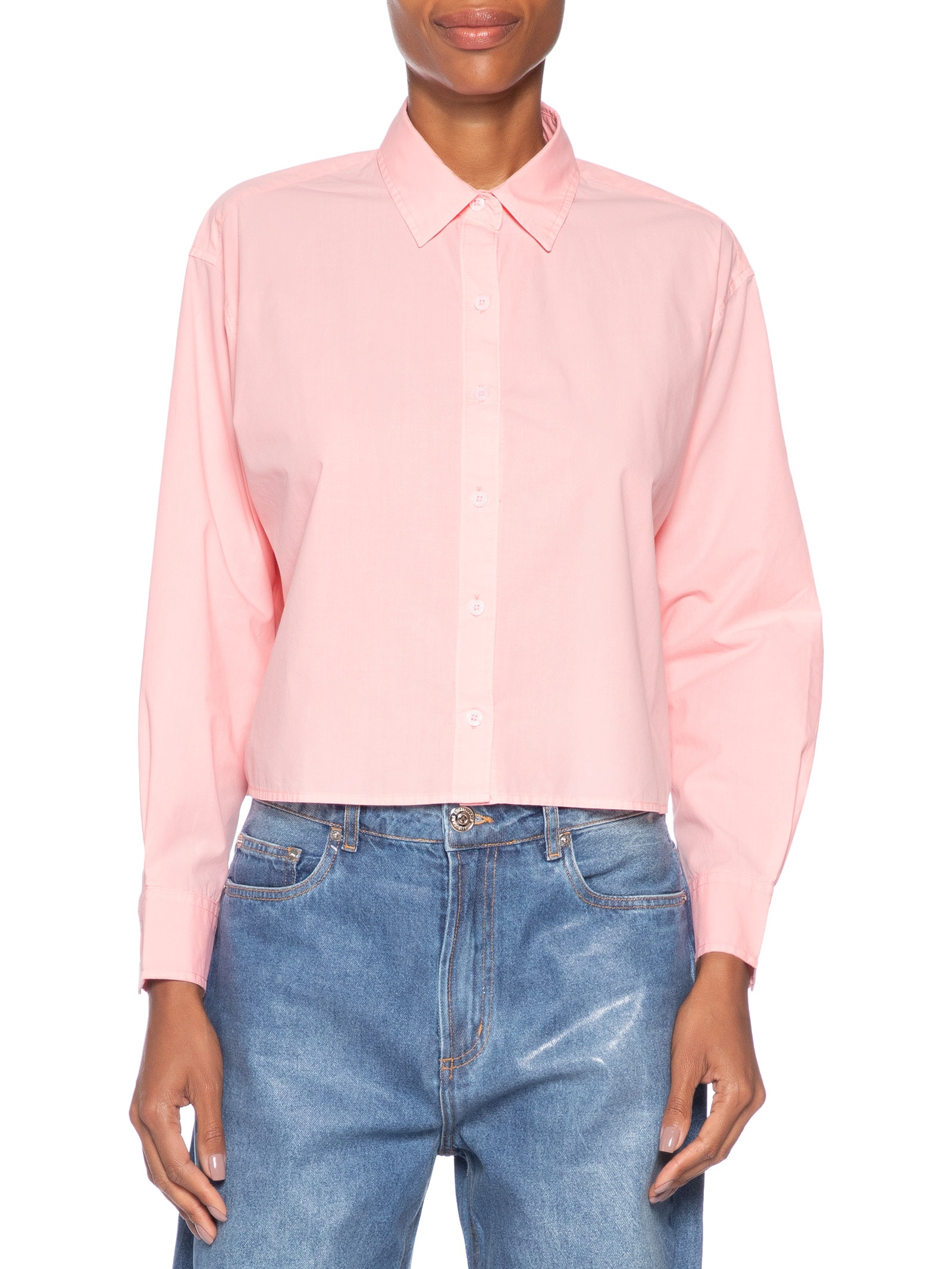 Camisa Feminina Cropped Harlie Rosa Levi's