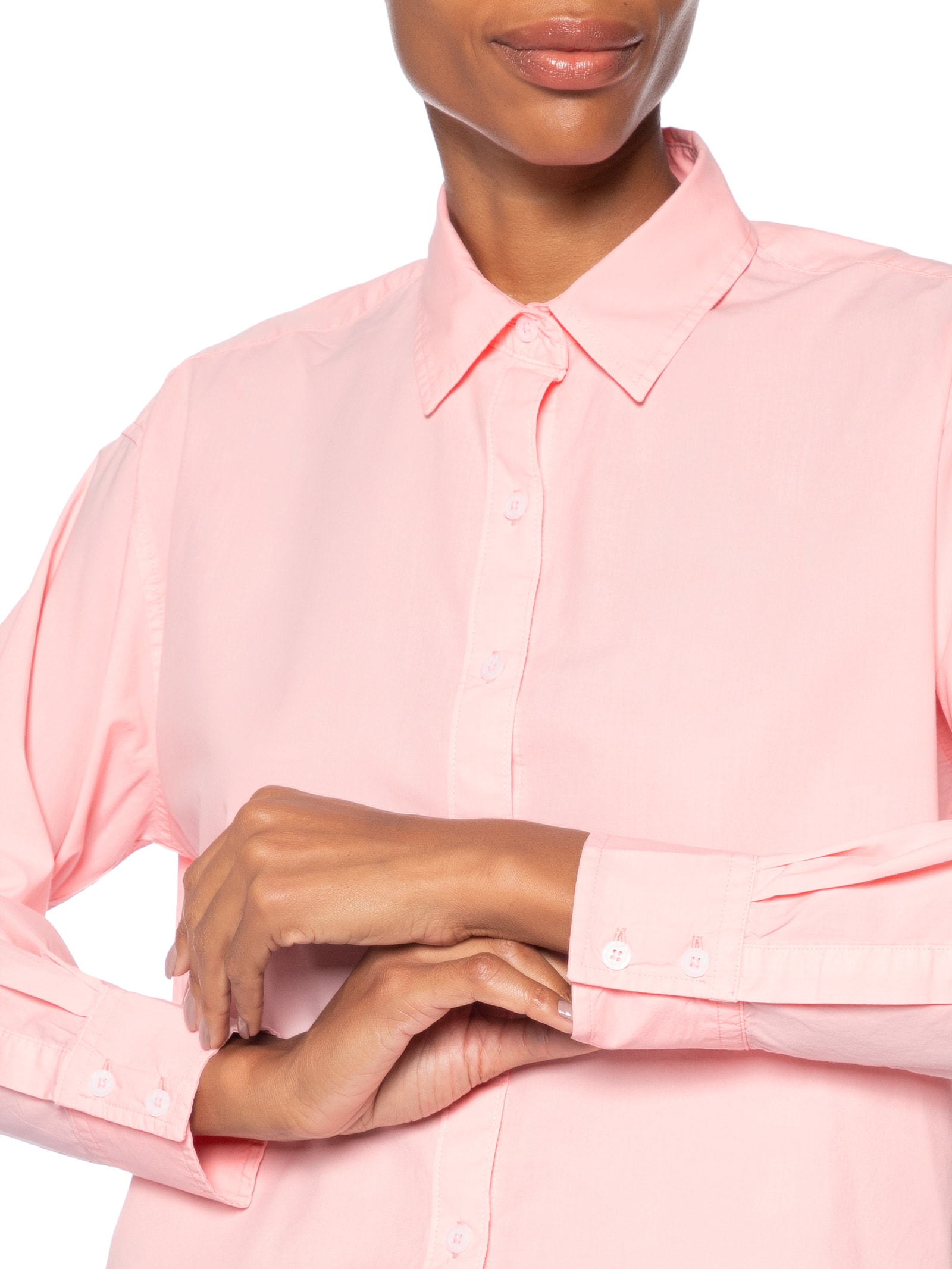 Camisa Feminina Cropped Harlie Rosa Levi's