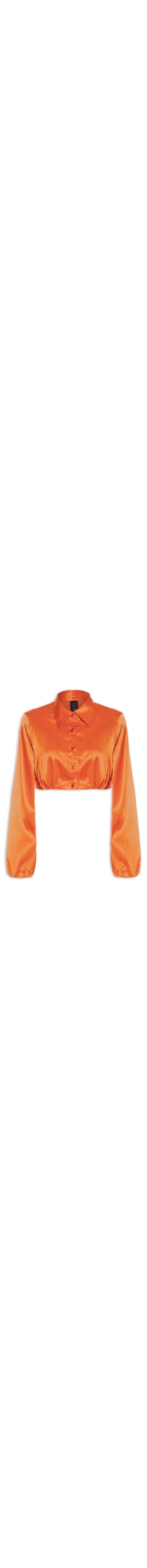 Camisa Feminina Cropped - Laranja